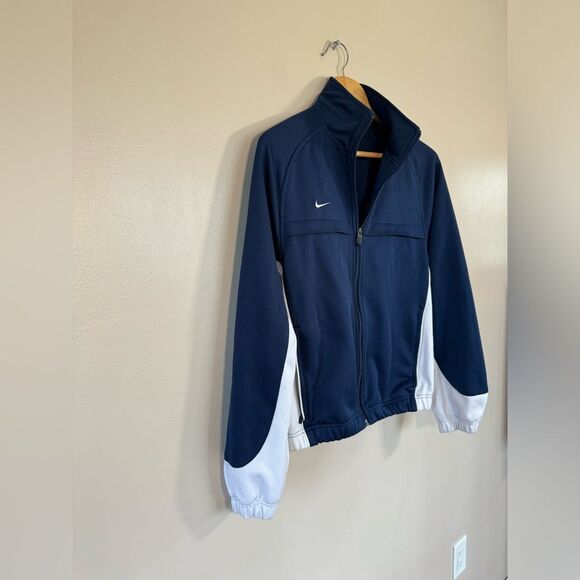 SALE! Men’s Navy Nike Team Warm-Up Jacket Size S EUC - Picture 3 of 6